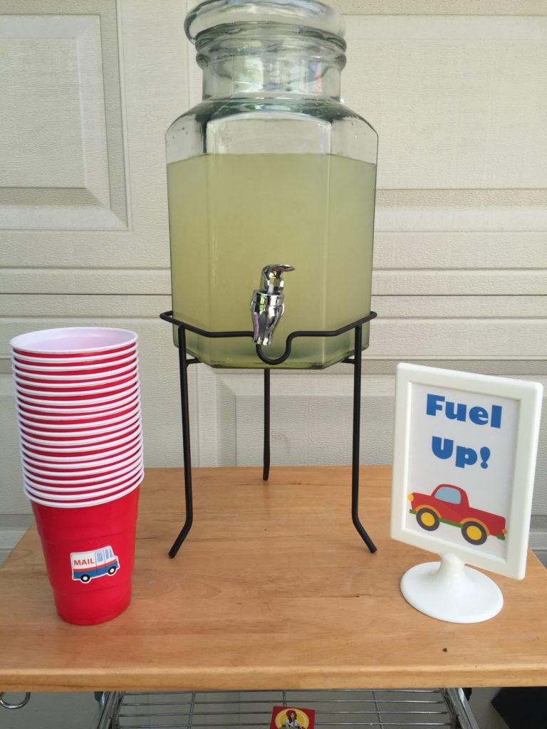 transportation themed birthday party